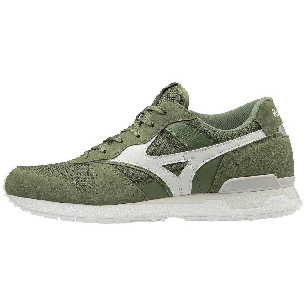 Men's Mizuno Sneakers Olive/White GENOVA 87 RB-Line Shoes - D1GA190938